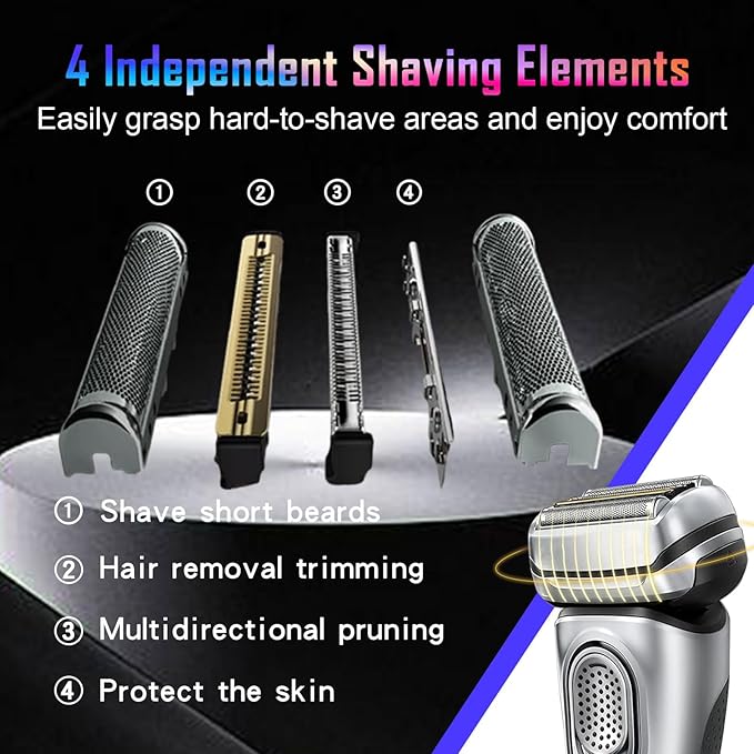 92S Series 9 Shaver Replacement Heads Compatible with Braun Series 9 Electric Razors 290cc, 9291cc, 9370cc, 9293s, 9385cc, 9390cc, 9330s, 9296cc,Compatible with Braun Series 9 Pro Replacement Heads