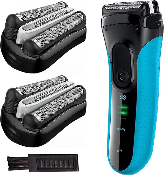 Series 3 Replacement Head 32B for Braun ProSkin Electric Shaver, S3 Wet and Dry Replacement Head Compatible with Braun 3040s 310s 340s-4 3000s Foil and Cutter (2 Count)