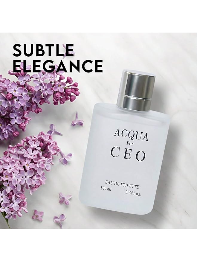 Acqua & Acqua Black Men's Cologne Eau de Parfum Gift Set - 3.4 Fl Oz Each | Citrus Spicy & Woody Ambergris Fragrance | Luxury Perfume for Day & Night