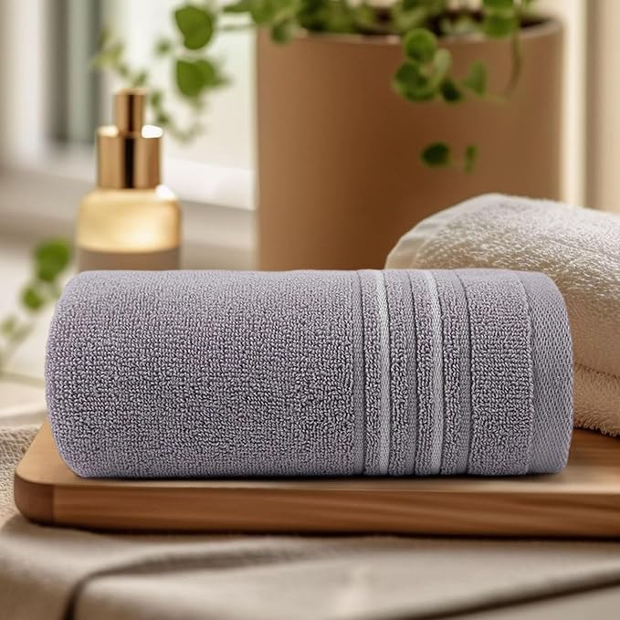 Microfiber Face Towels, Soft, Absorbent & Quick-Dry 30x14 Inch Cloths for Bathroom, Gym, Spa, Hotel