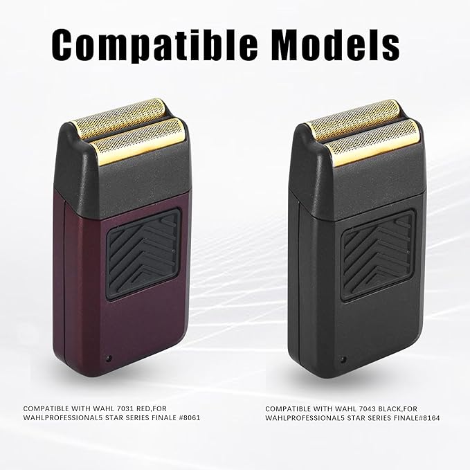 For wahl Shaver Foil Replacement, Compatible with wahl Shaver Super Close Replacement Foil Head for Shaver 07031-100, 07043 (Black 1PACK)
