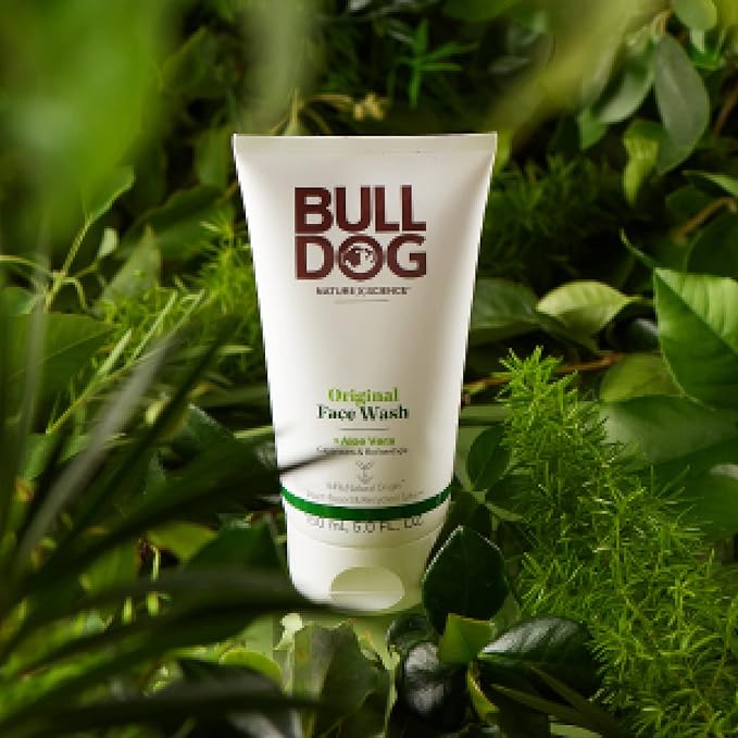 BULLDOG Mens Skincare and Grooming,Original Face Wash,5 Fluid Ounce,(Pack of 2)
