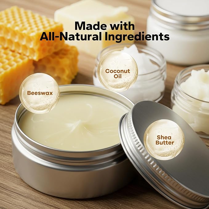 SilkyShark Mustache Wax (2 Oz), Mustache Wax for Men Strong Hold, Easy Application, Restyleable Beard & Moustache Wax, All Natural Formula Beard Wax for Men, Long-Lasting Mustache
