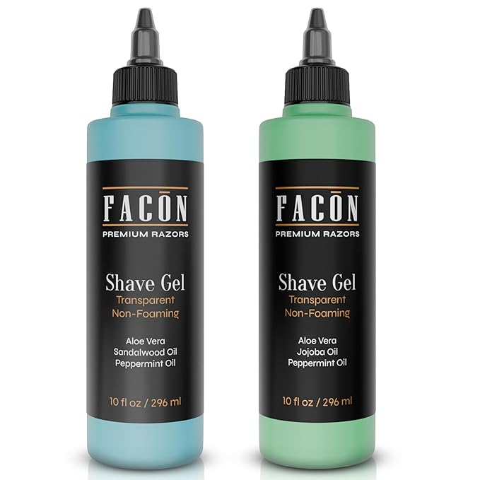 Facón Transparent Shaving Gel (Sandalwood + Bourbon)