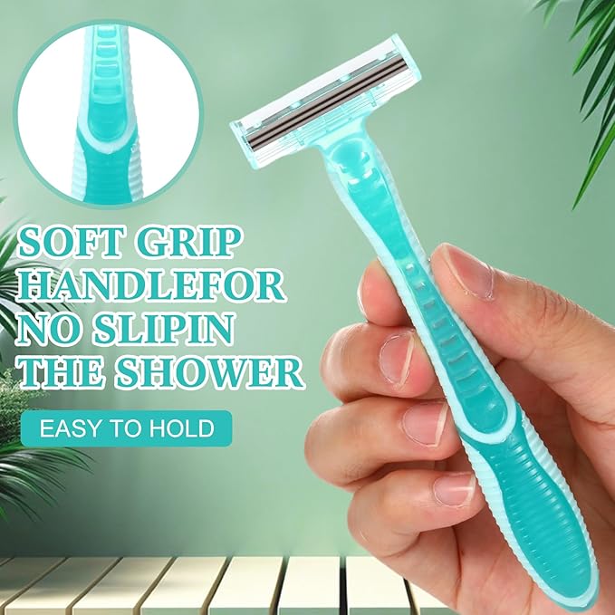 36 Count Women's Disposable Razors Bulk 3 Blade Razors For Women Shaver For Women Sensitive Skin Comfortable Shave For Bathing Hotel Travel