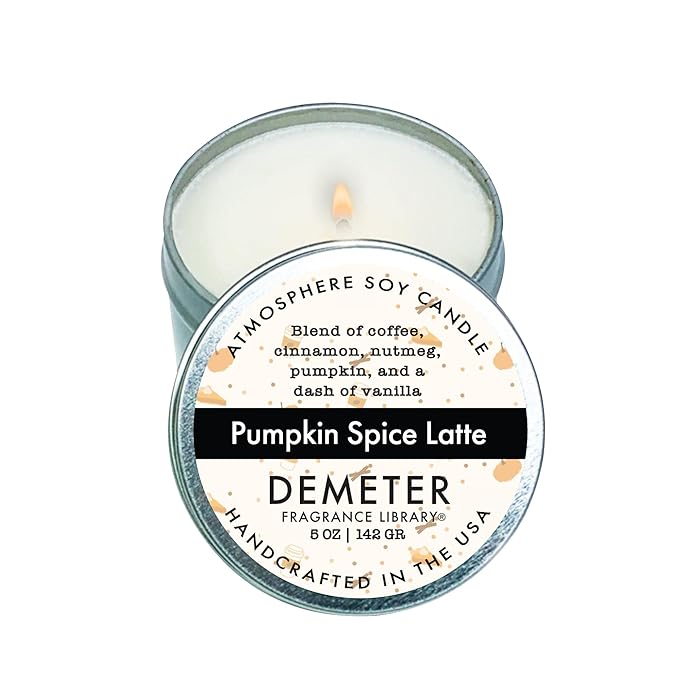Pumpkin Spice Latte 5 oz Soy Candle by Demeter Fragrance Library