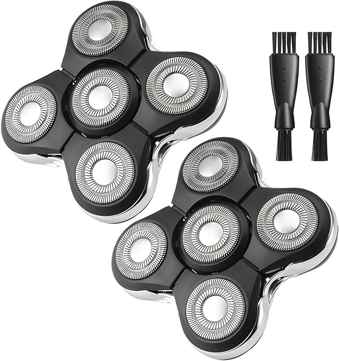 Balder Pro Replacement Head Compatible with Remington Balder Pro Head Shaver XR7000, 2 Pack Remington Shaver Replacement Heads, 2 Cleaning Brush