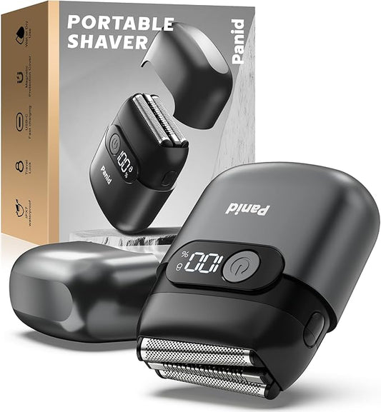Electric Foil Shavers for Men, Upgraded Mini Electric Razor with 3 Floating Blades, LED Display, USB-C Fast Rechargeable, Portable Electric Shavers for Beard/Face