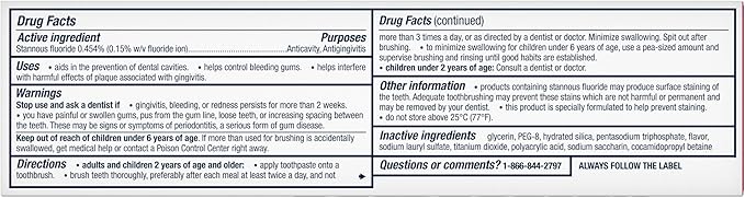 Parodontax Complete Protection Toothpaste, Pure Fresh Mint - 3.4 oz x 3