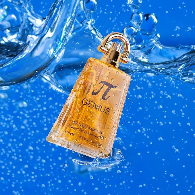 Genius for Men Eau De Parfum - High-End Fragrance with a Combination of Mandarin, Rosemary, Galbanum & Pine Needle - Fragrance That Will Get You Noticed - 100ml Bottle with 100% recycled box