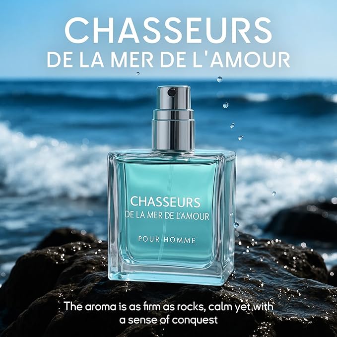 Pheromone Cologne for Men, Long Lasting Perfume for Men, Captivating Masculine Scent to Enhance Image, 2-Piece Set (1.7oz + 0.7oz)