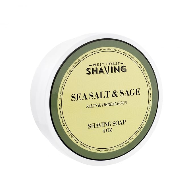 West Coast Shaving Shaving Soap, Sea Salt & Sage