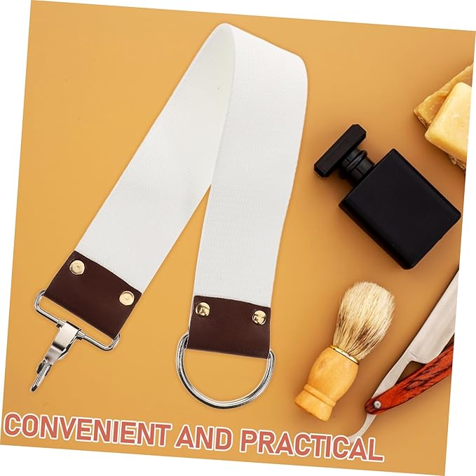 Barber Strop Sharpening Canvas Belt Double Layer Lightweight Maintenance Tool for Smooth Shaving and Portable for Barbers and Home Use