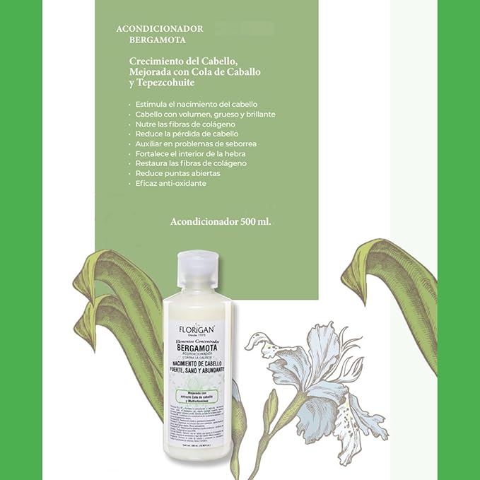 Hair Growth Conditioner Bergamota 500ml. Florigan