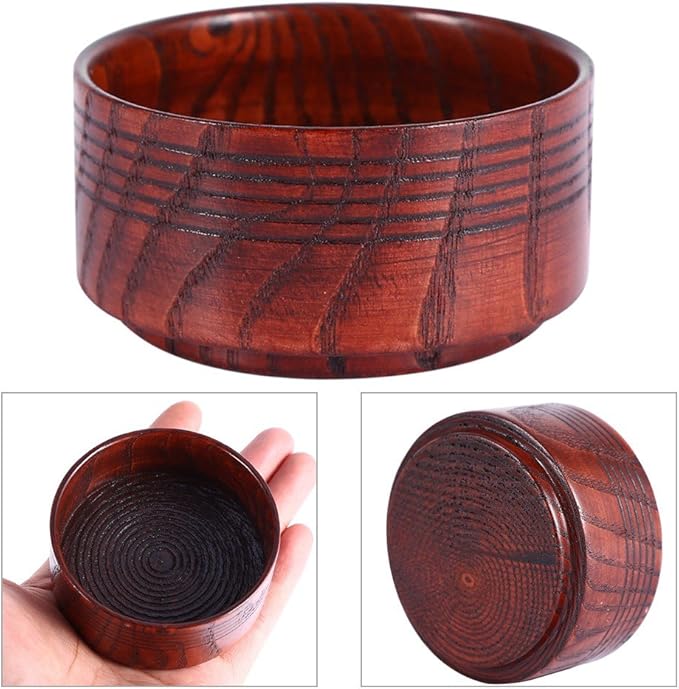 Shaving Soap Bowl， Durable Soap Bowl, Wooden for Travel Daily Use
