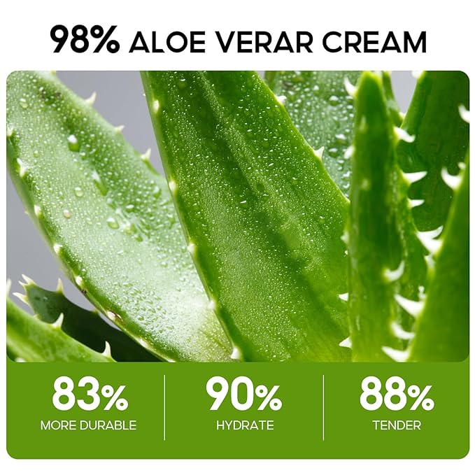 98% Aloe Vera Moisturizer Face Cream,Face Moisturizer with Pure Aloe Vera, Soothing,Moisturizing and Delicate Skin Anti Wrinkle Face Cream for Dry Skin,Acne Scars Moisturizing Cream for Men and Women