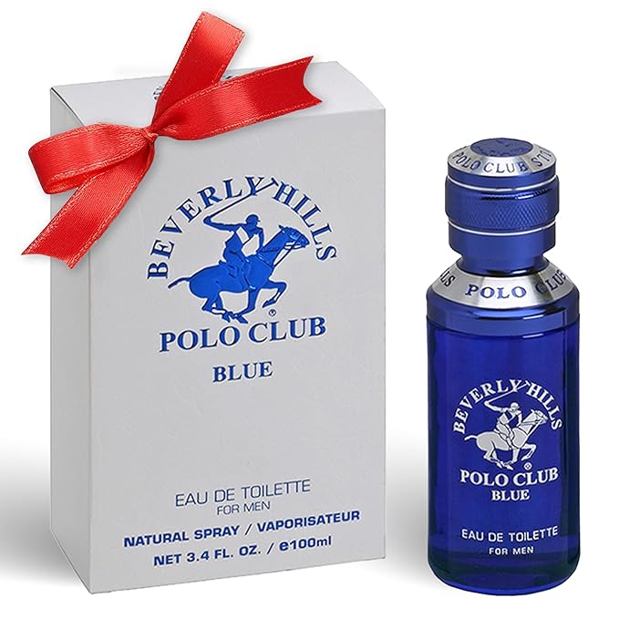 Beverly Hills Polo Club BLUE - Cologne for Men with Notes of Lavender and Sandalwood - Fresh & Oceanic Fragrance Scent - Eau De Toilette Spray 3.40fl.oz / 100ml