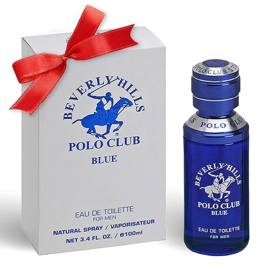 Beverly Hills Polo Club BLUE - Cologne for Men with Notes of Lavender and Sandalwood - Fresh & Oceanic Fragrance Scent - Eau De Toilette Spray 3.40fl.oz / 100ml