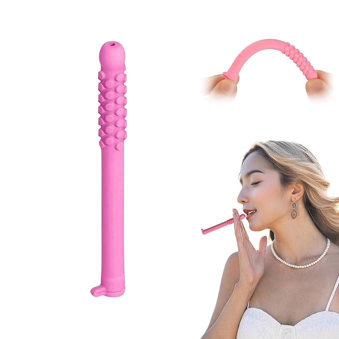 Chewable Breath Sticks Quit, Chewable Essential Oil Breath Stick, Chewable Breath Sticks are Can Taken Anywhere for Focus Clear (pink)