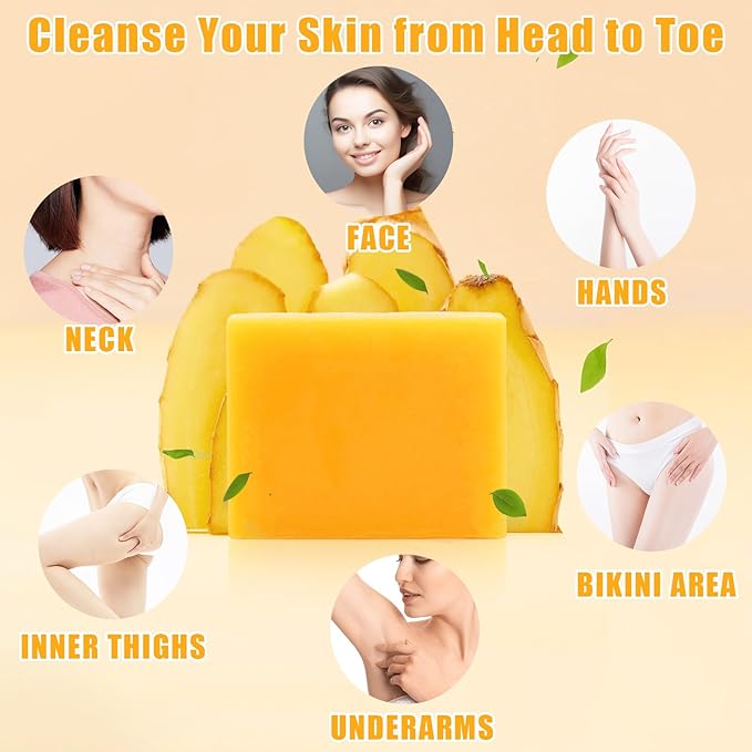3 Pack Turmeric Soap Bar Turmeric Facial Cleanser for Face & Body, Turmeric Face Wash Turmeric Foaming Cleanser Turmeric Wash Facial Cleanser, Turmeric Bar *2 Turmeric Facial Cleanser 5.28 Fl.Oz
