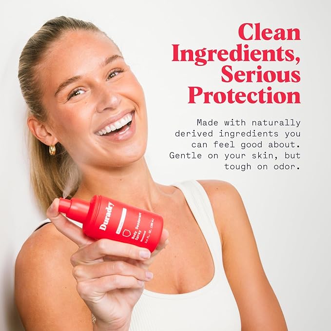 Aluminum-Free Whole Body Deodorant Spray for Men and Women - Unscented Deodorant for Whole Body, Natural Odor Neutralizer, Clear and Residue Free, Non-Staining, Cruelty-Free - 3.4 Fl Oz