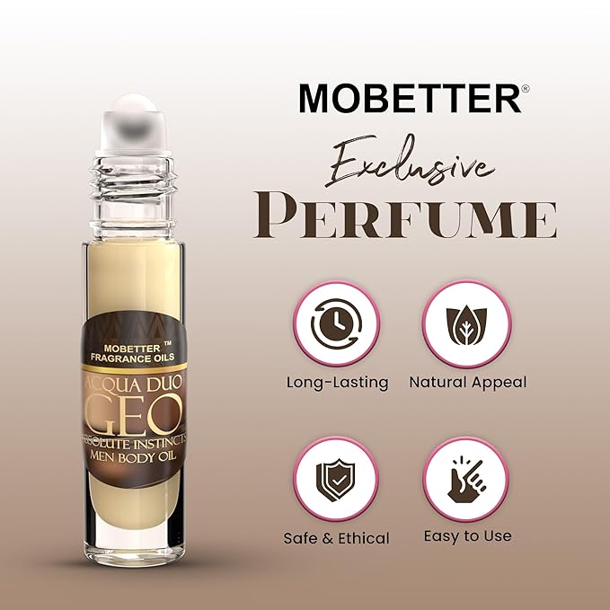 MOBETTER FRAGRANCE OILS Acqua Duo Geo Absolute Instincts Fragrance Body Oil for Men