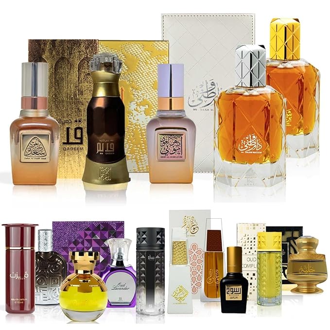 Ahmad Al Maghribi Oudh Perfume Samples (Oud Perfume for Men) | Arabian Perfume Khamrah - Oud Perfume for Women (Muestras de Perfumes Árabes)