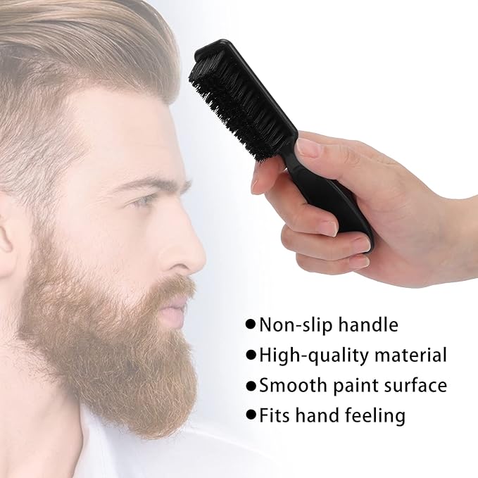 Beard Brush, Mustache Grooming Brush, Soft Beard Styling Brush for Men