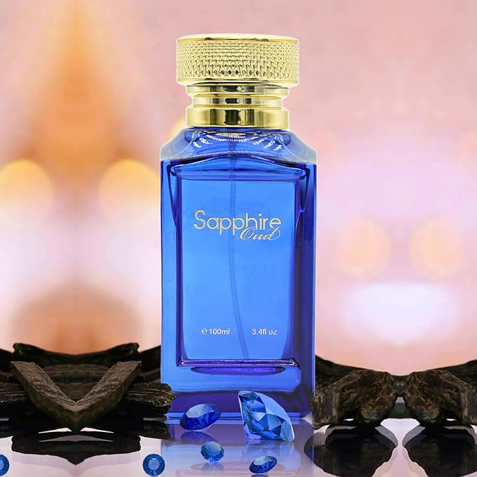Sapphire Oud - Long Lasting Perfume for Women - Oud Cologne for Men - Spicy Woody Fragrances - Women's Perfume - Mens Cologne - 3.4 oz