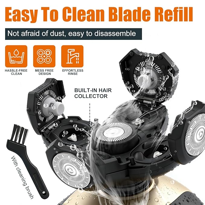 Shaver Replacement Blades Refills Compatible with Freebird Head Shaver for Bald Men (Black03)