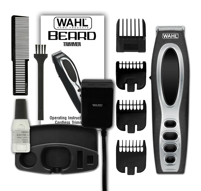 WAHL Rechargeable Beard Trimmer 5598, Black, 1 count