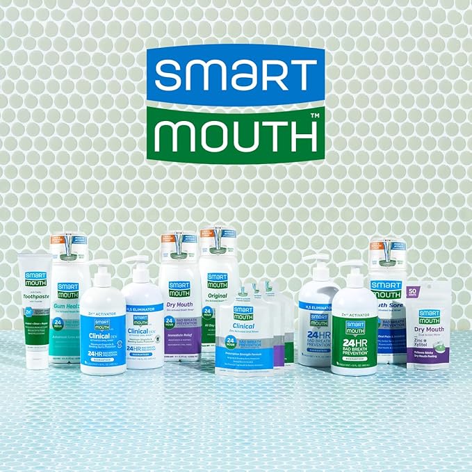 SmartMouth Premium Zinc Ion Toothpaste - Whitening - with Fluoride - Refreshing, Anti-Cavity Toothpaste for Adults - Strengthens Enamel - Mild Mint Flavor, 6 oz (2 Pack)