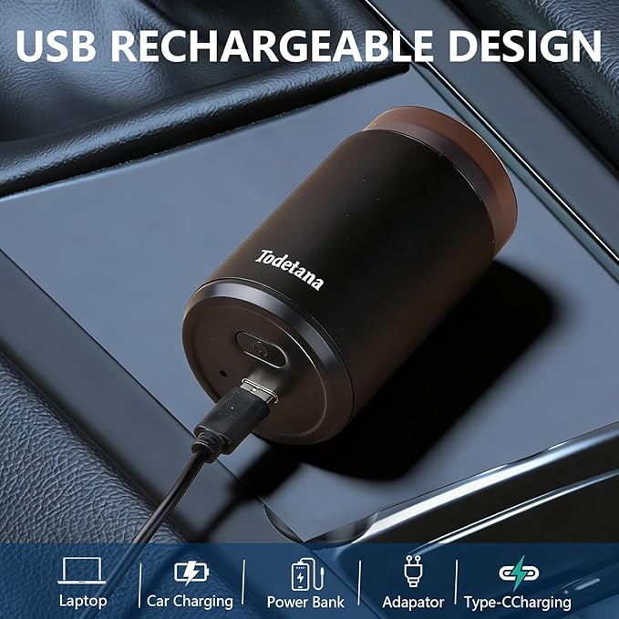 Mini Electric Shaver for Men, Small Face Shaver, Pocket Size Cordless Razor, Foil Shaver Body Hair Groomers, Wet & Dry Use, USB Rechargeable Compact Beard Trimmer for Travel, Car & Home