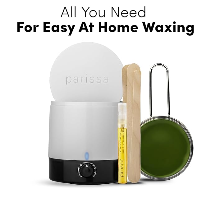 Parissa Hot Wax Kit for Face – Sensitive Skin Waxing Kit for Upper Lip & Facial Hair Removal