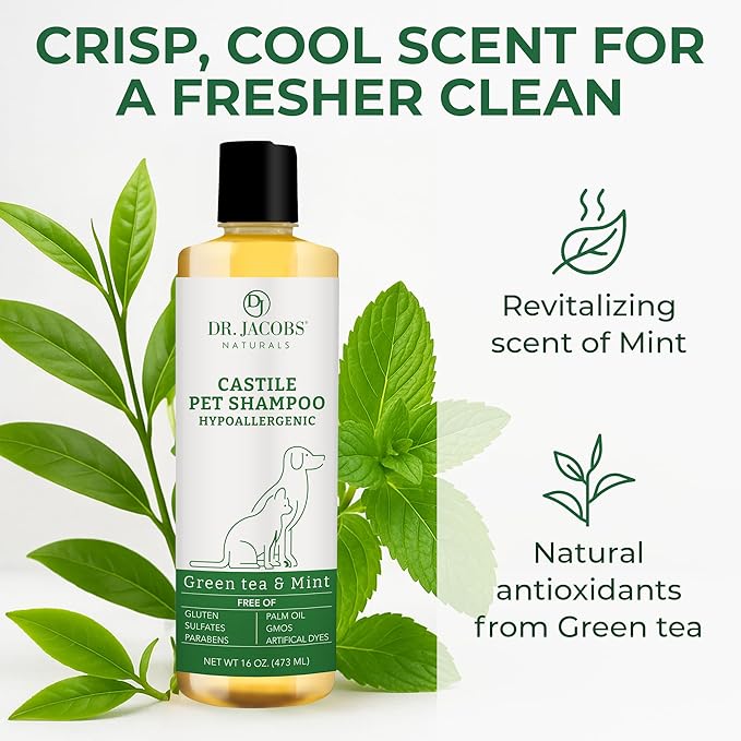 Dr. Jacobs Naturals Pure Castile Soap Liquid Body Wash, Lavender - Plant Based Soap Infused with Vitamin E and Aloe Vera to Moisturize Dry and Sensitive Skin - Made in the USA - 32 oz, Pack of 3