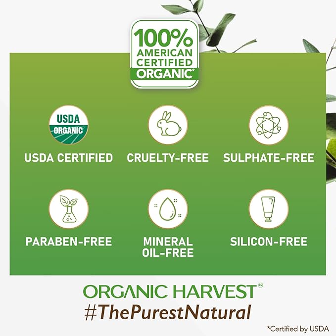 Organic Harvest Sunscreen For Women & Men SPF 60 PA+++ for Oily or Acne Prone Skin | Sunscreen Lotion Protects From Harmful UVA & UVB Rays | Hydrates & Nourished Skin | Sulphate & Paraben Free - 100gm