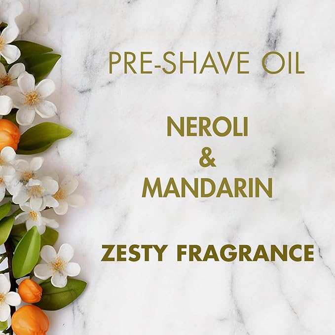 Pink Woolf Pre-Shave Oil for Men | Neroli & Mandarin Essential Oils | Softens Beard, Prepares Skin for Smooth Shave | Prevents Razor Burn | Suitable for All Skin Types | 2 Fl Oz | Pack of 1