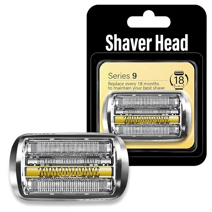 92S Series 9 Replacement Head Compatible with Braun Electric Shaver Model 9290cc, 9291cc, 9370cc, 9293s, 9385cc, 9390cc, 9330s, 9296cc, For Braun S9 Razor Shaving Blade heads