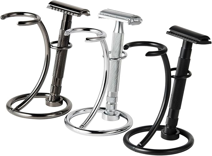 Grandslam Shaving Razor and Brush Stand Classic Holder for Safety Razor Storage Shave Brush Holder