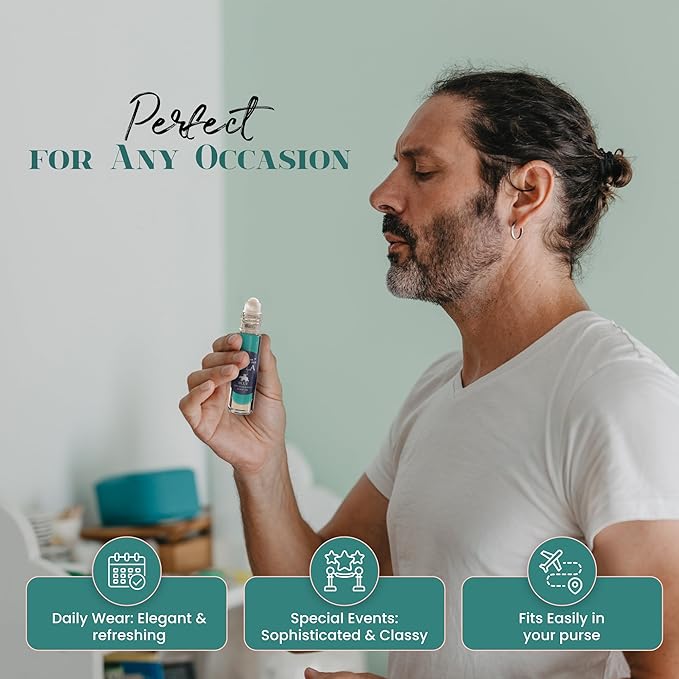 MOBETTER FRAGRANCE OILS Pola Blue Cologne Body Oil for Men (10ml Roll On)