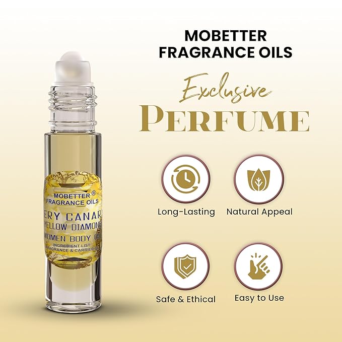 MOBETTER FRAGRANCE OILS Very Canary Yellow Diamond Perfume Fragrance Body Oil for Women