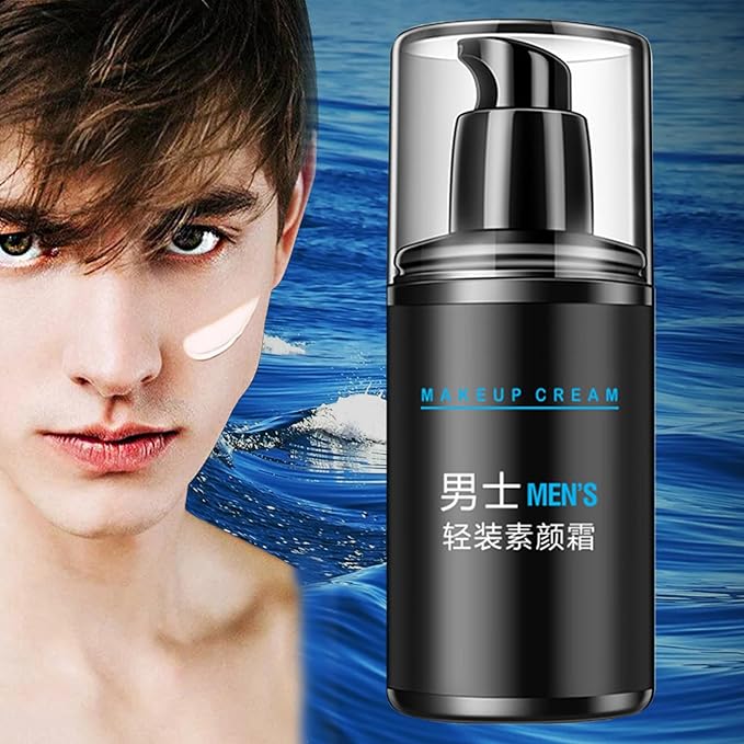 Lazy Cream Men's Makeup - Moisturizing Concealer for Face, Brightening, Oil Control & Cover Flaws, Balance Skin Tone (1pcs)