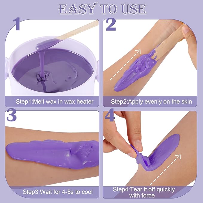 Smooth Hard Wax Beads Bulk - Professional Hair Removal Wax Kit for Coarse Hair & Sensitive Skin - Low Temperature, Painless Brazilian, Bikini, Face, Body Home Use (5lbs, Natural Pearl)