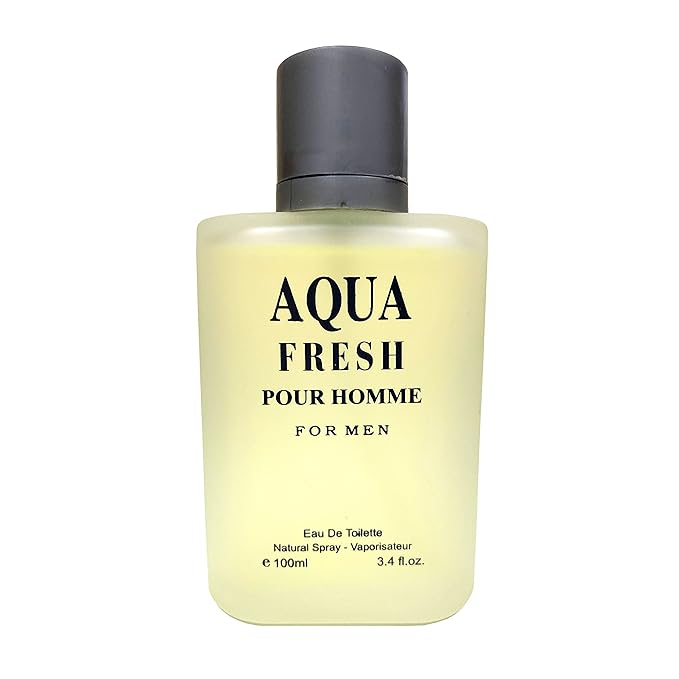 Hybrid & Company Aqua Fresh Cologne for Men Eau De Toilette Natural Spray Masculine Scent, 3.4 Fl Oz
