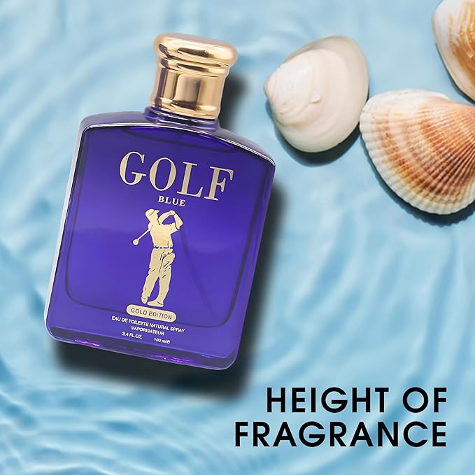 Men's Cologne Gift Set 4 Pack(Golf Blue,Golft Limited Red,Player Green,Player Red)- 3.4 Fl Oz Each | Vanilla Bourbon, Leather & Amber Floral Fragrance | Luxury Eau de Toilette