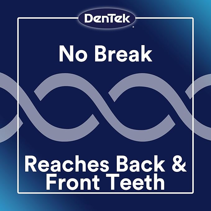 Dentek Complete Clean Easy Reach Floss Picks, Break & Shred-Proof Dental Floss Picks, 75 Count