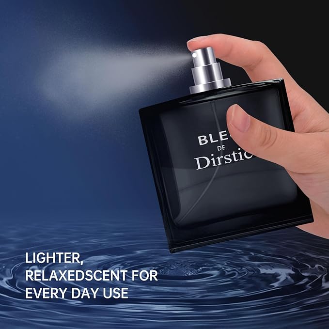 Blue De For Men Perfume-Woody Aromatic Eau De Toilette - Inspired By Ble.u De For Men Long Lasting Perfume Spray Masculine Scent Lasts All Day A Gift For Any Occasion 3.4 Fl Oz/100ML