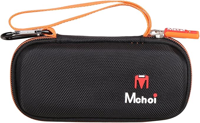 Mchoi Hard Carrying Case Fits for Gillette Fusion5 Men’s Razor & Proglide Shield Men's Razor, Case Only (Black, Orange)