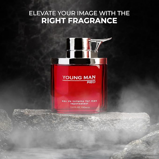 Young Men's Cologne Long Lasting Perfume for Men Fresh Scent Eau de Toilette Natural Spray 3.4 Fl Oz Fragrance For All Occasions