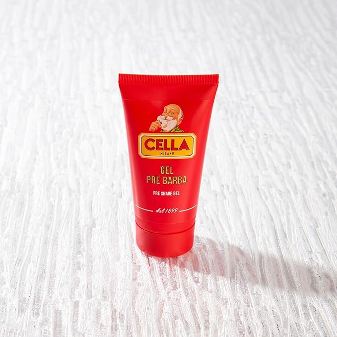Cella Milano Conditioning Pre‑Shave Gel – Italian Skin‑Protecting Wet Shave Primer with Provitamin B & Panthenol, 2.6 oz, Glides Razor for Smooth, Irritation‑Free Shaving